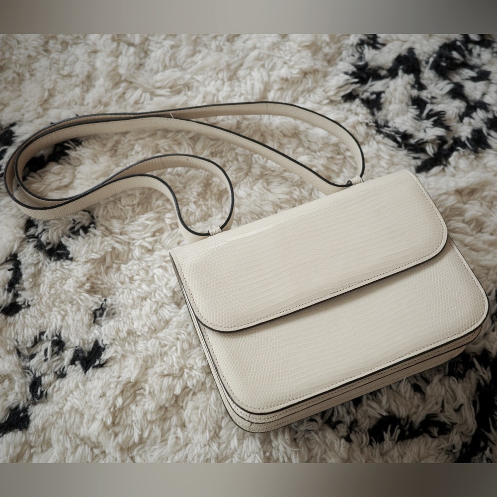 Hunting Season Lizard Crossbody / Shoulder Bag Ivory Cream
